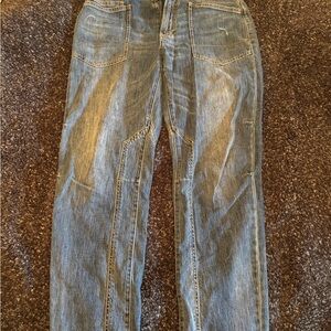 Pilcro Relaxed Fit Blue Jeans